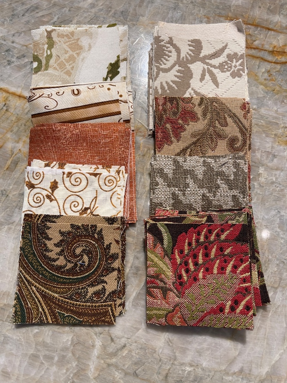 252 Precut 3" Quilt Squares Assorted Fabric Patchwork Craft Lot